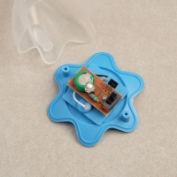 Садовый светильник на солнечной батарее «Цветок голубой», 6 × 29 × 6 см, 1 LED, свечение белое Садовый светильник на солнечной батарее «Цветок голубой», 6 × 29 × 6 см, 1 LED, свечение белое