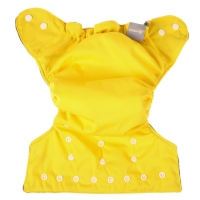 Многоразовый подгузник, 3-15 кг, угольно-бамбуковая ткань, цвет желтый, Крошка Я Многоразовый подгузник, 3-15 кг, угольно-бамбуковая ткань, цвет желтый, Крошка Я