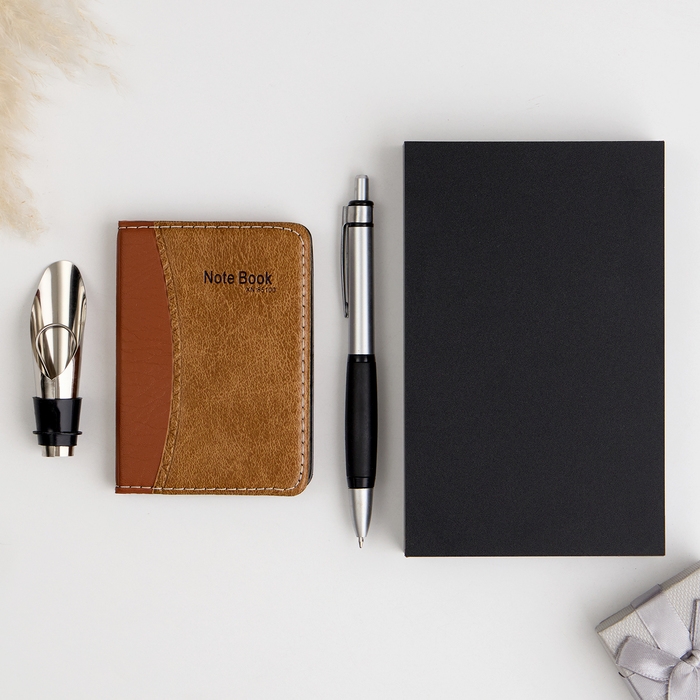 Набор подарочный 3в1 (ручка, блокнот, пробка для бутылки)