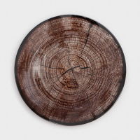 Набор столовый Доляна &laquo;Спил дерева&raquo;, 7 предметов: 30 см - 1 шт, 21,5 см - 6 шт, в подарочной упаковке