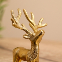 Сувенир с крючком "Олень" алюминий 12х9х18 см Сувенир с крючком "Олень" алюминий 12х9х18 см