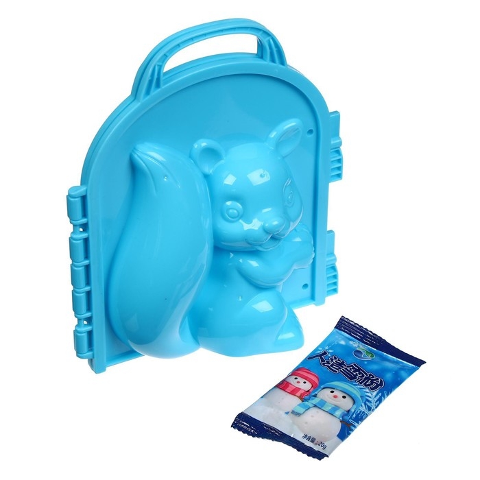 Новогодний подарок. Снежколеп-песколеп &laquo;Белочка&raquo; + волшебный снег 20 г., цвета МИКС, на новый год