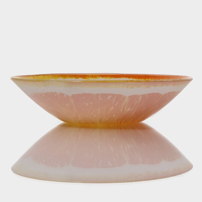 Салатник стеклянный Доляна «Сочный апельсин», 920 мл, 22×5 см Салатник стеклянный Доляна «Сочный апельсин», 920 мл, 22×5 см