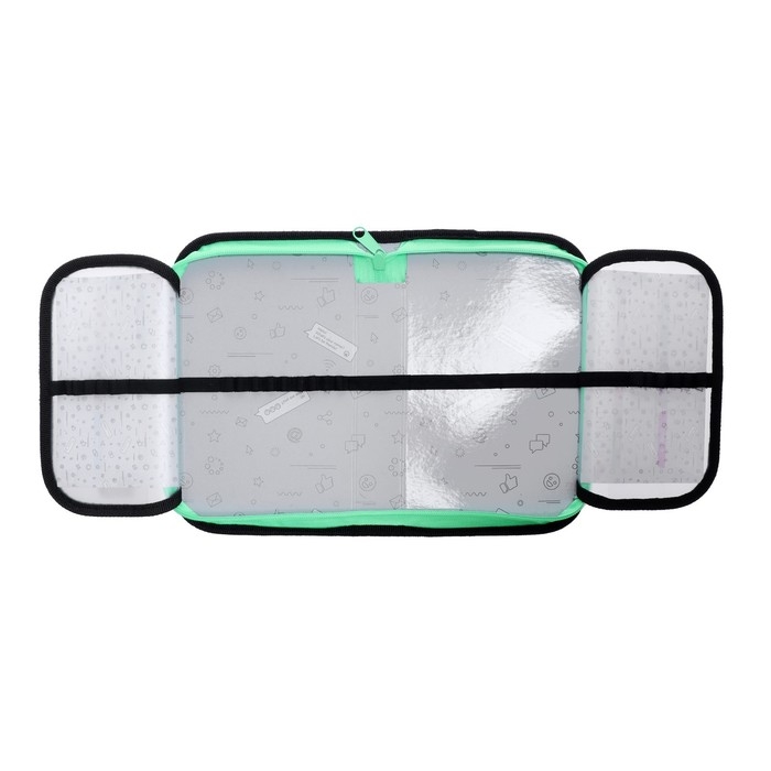 Пенал 1 секция, 130 х 210 х 40 мм, 2 откидные планки, тканевый, Calligrata TOP, Content Пенал 1 секция, 130 х 210 х 40 мм, 2 откидные планки, тканевый, Calligrata TOP, Content "Cкейт"