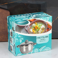 Кастрюля &laquo;Гретта&raquo;, 3.4 л, d=20 см, капсульное дно, индукция