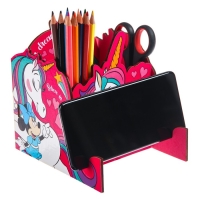 Органайзер для канцелярии, 12х15х16 см, Минни Маус и Единорог Органайзер для канцелярии, 12х15х16 см, Минни Маус и Единорог