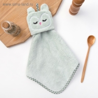 Кухонное полотенце Доляна "Совушка", р-р. 30х30 см, микрофибра Кухонное полотенце Доляна "Совушка", р-р. 30х30 см, микрофибра