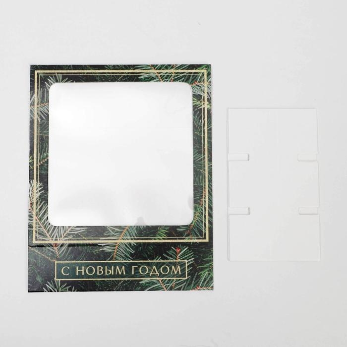 Коробка под 9 конфет с ячейками &laquo;Ёлочка&raquo; 14,5 х 14,5 х 3,5 см, Новый год