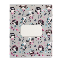 Комплект тетрадей из 10 штук, 12 листов в линию Calligrata "На Стиле", обложка мелованный картон, ВД-лак, блок №2, белизна 75% (серые листы), 5 видов по 2 штуки