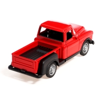 Машина &laquo;Ретро пикап&raquo;, металлическая, инерция, открываются двери, световые и звуковые эффекты, 1:32, цвет красный