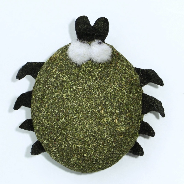 Игрушка для кошек &laquo;Жучок&raquo; из кошачьей мяты, 4 х 3.5 см