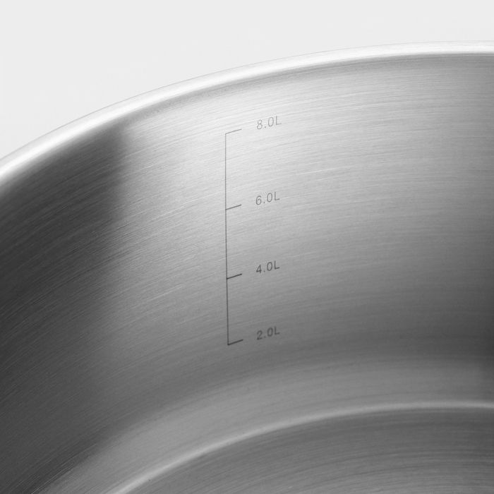 Кастрюля &laquo;Общепит&raquo;, 8 л, d=34 см, h=12,2 см, капсульное дно, индукция