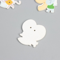 Пуговицы дерево для творчества 2 прокола "Зверята и цифры" набор 10 шт 2,8х2,8 см Пуговицы дерево для творчества 2 прокола "Зверята и цифры" набор 10 шт 2,8х2,8 см