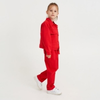 Жакет для девочки MINAKU: Casual collection KIDS, цвет красный, рост 122 см Жакет для девочки MINAKU: Casual collection KIDS, цвет красный, рост 122 см