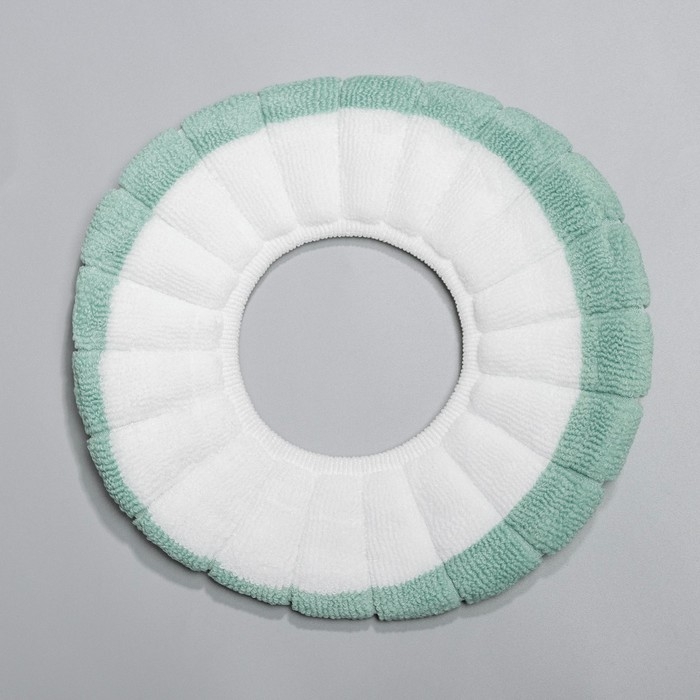 Чехол на сиденье для унитаза на резинке &laquo;Полоски&raquo;, 31,5&times;31,5 см, 75 г, цвет МИКС