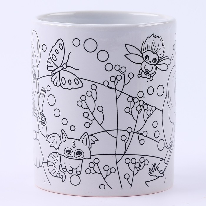 Кружка для росписи, 6 цв. «Цветочные феи» Кружка для росписи, 6 цв. «Цветочные феи»