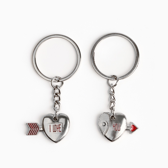 Брелок для ключей парный, &laquo;Дружба навеки&raquo;, металл, 9 х 14 см