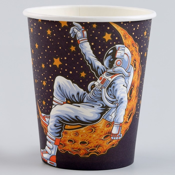 Стаканы бумажные &laquo;Космонавт&raquo;, 6 шт.