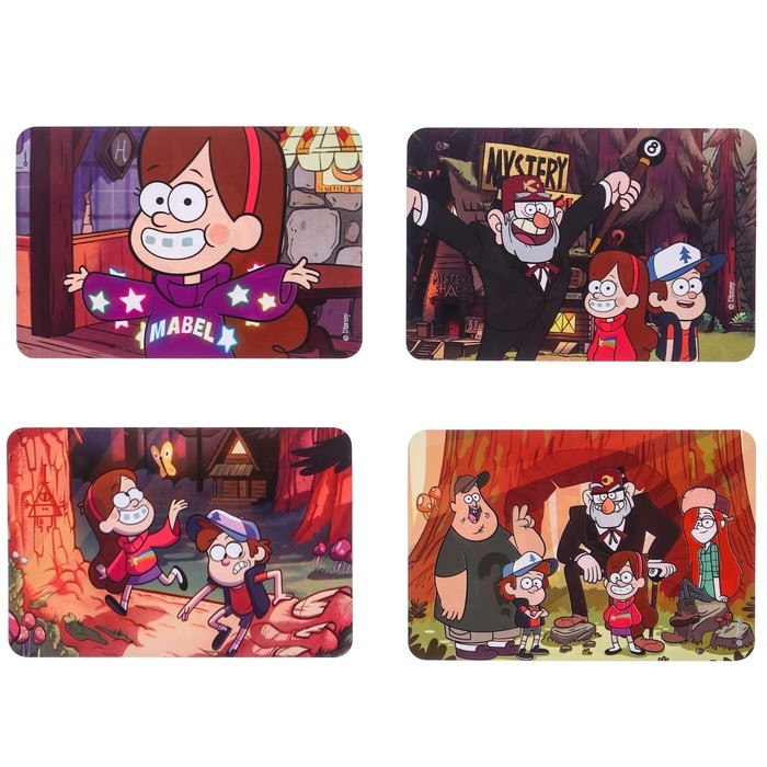 Настольная игра &laquo;Найди отличия, удивительная  пропажа&raquo;, на внимание, Гравити Фолз, 30 карт