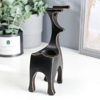 Подсвечник полистоун "Олешки" набор 2 шт 20х11х7, 26х12х8 см