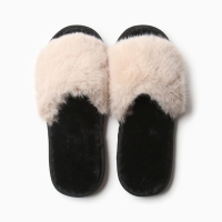 Тапочки женские с открытым носом размер 39-40, цвет кофейный Тапочки женские с открытым носом размер 39-40, цвет кофейный