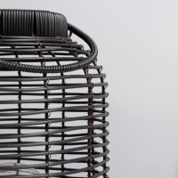 Настольная лампа "Бурмис" Е27 15Вт черный 23х23х40 см RISALUX