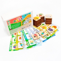 Лото детское &laquo;4 времени года&raquo; квадратные фишки