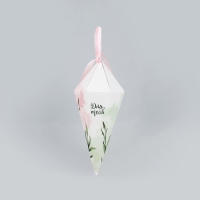 Переноска - шестиугольник для цветов &laquo;Для тебя!&raquo;, белая 15 х 35 х 15 см