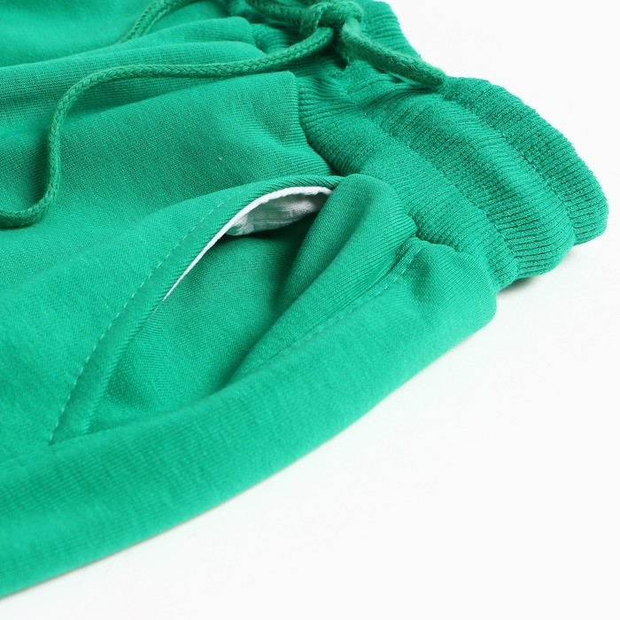 Брюки спортивные для мальчиков, цвет зеленый, рост 86-92 см