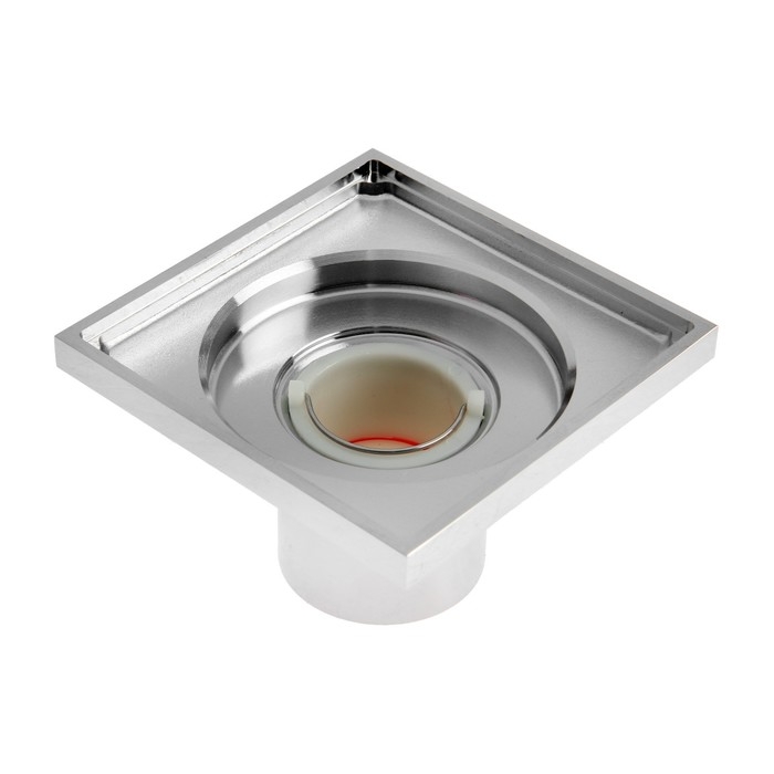 Трап AFLORN AF10610-10, d=50 мм, вертикальный, 100х100 мм, латунь, хром