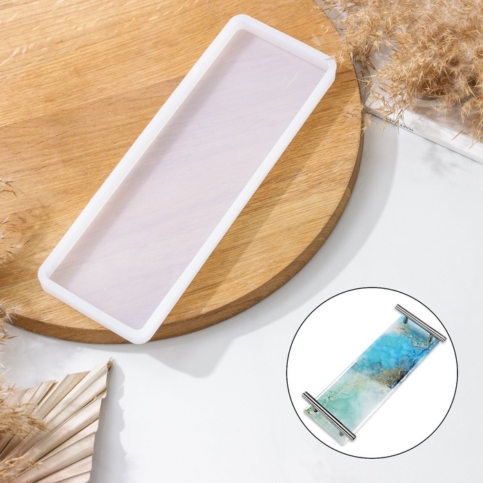 Молд Доляна «Прямоугольник», силикон, 26×9,5×1,1 см, прозрачный Молд Доляна «Прямоугольник», силикон, 26×9,5×1,1 см, прозрачный