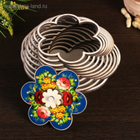 Конфетница "Цветы. Вид 4", фигурная, d=19,5 см