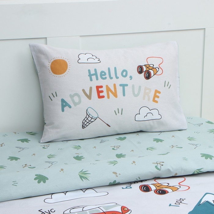 Постельное бельё Этель 1,5 сп Hello, adventure, 143х215 см, 150х214 см, 50х70 см -1 шт, 100% хл, бязь Постельное бельё Этель 1,5 сп Hello, adventure, 143х215 см, 150х214 см, 50х70 см -1 шт, 100% хл, бязь