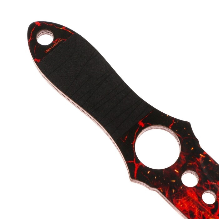 Деревянное оружие, детское сувенирное &laquo;Огонь&raquo;, нож скелетный, 21 х 4 см