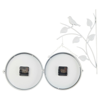 Часы настенные двусторонние, на подвесе "Птичка на ветке", d-23 см, белые Часы настенные двусторонние, на подвесе "Птичка на ветке", d-23 см, белые