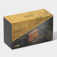 Держатель для фена St&ouml;lz H&ouml;lzern Premiere, ореховое дерево, алюминий, 20,5&times;11&times;8 см