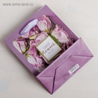 Пакет подарочный ламинированный вертикальный, упаковка, &laquo;Самой Нежной на свете&raquo;, ML 23 х 27 х 11,5 см