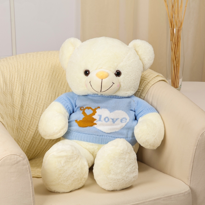 Мягкая игрушка «Медведь», в кофте, 75 см, цвет белый Мягкая игрушка «Медведь», в кофте, 75 см, цвет белый