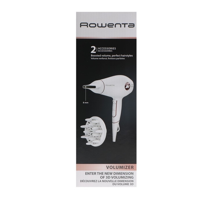 Фен Rowenta CV6135F0, 2400 Вт, 2 скорости, 3 температурных режима, белый Фен Rowenta CV6135F0, 2400 Вт, 2 скорости, 3 температурных режима, белый