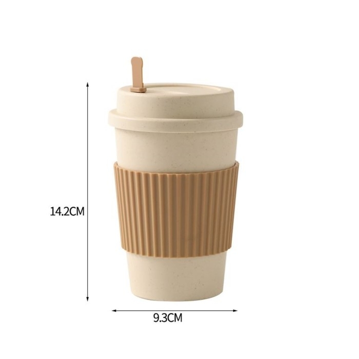 Термостакан для кофе, 470 мл, PP пластик, 14.2 × 9.3 см, с ложкой, с крышкой Термостакан для кофе, 470 мл, PP пластик, 14.2 × 9.3 см, с ложкой, с крышкой