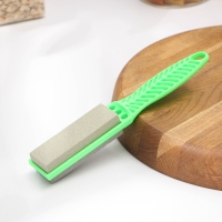 Точилка для металлических ножей с ручкой Доляна, 21,5×4 см, цвет МИКС Точилка для металлических ножей с ручкой Доляна, 21,5×4 см, цвет МИКС