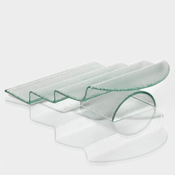 Блюдо стеклянное сервировочное Magistro &laquo;Авис&raquo;, 4 ступени, 31&times;39&times;12,5 см