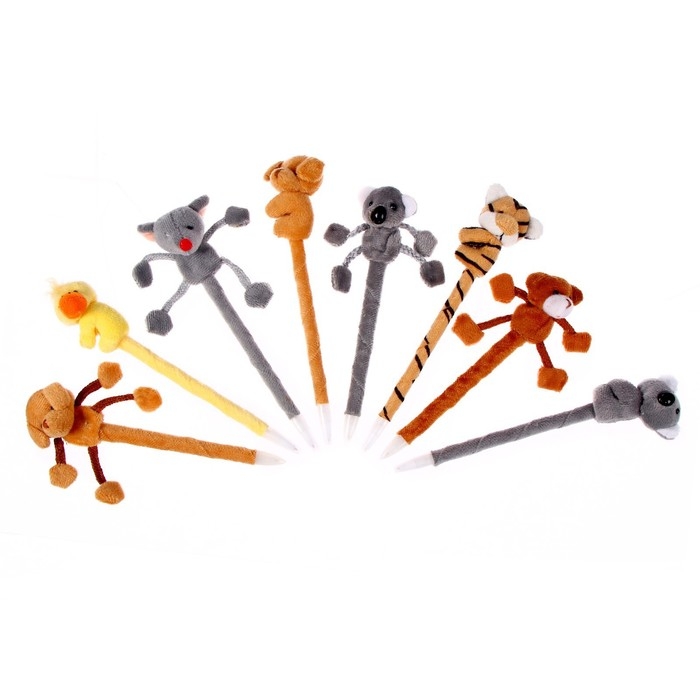 Ручка «Звери», цвета МИКС Ручка «Звери», цвета МИКС