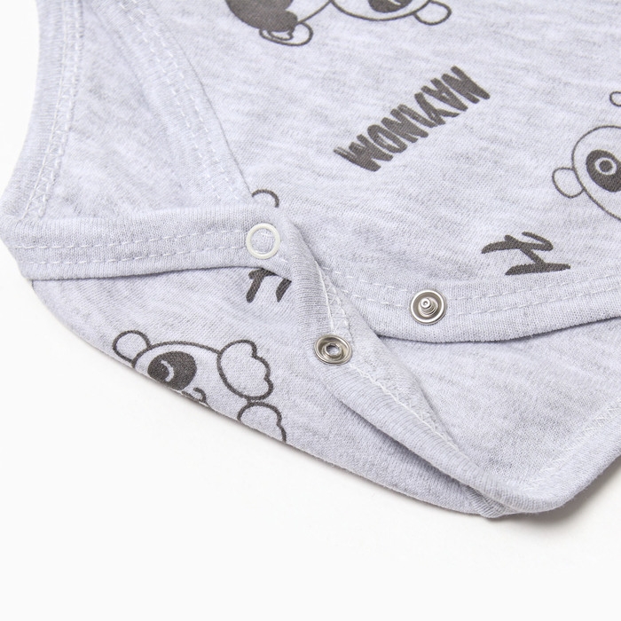 Боди детский, цвет тёмно-серый, рост 74 см Боди детский, цвет тёмно-серый, рост 74 см