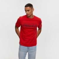 Футболка President, размер S, цвет красный Футболка President, размер S, цвет красный