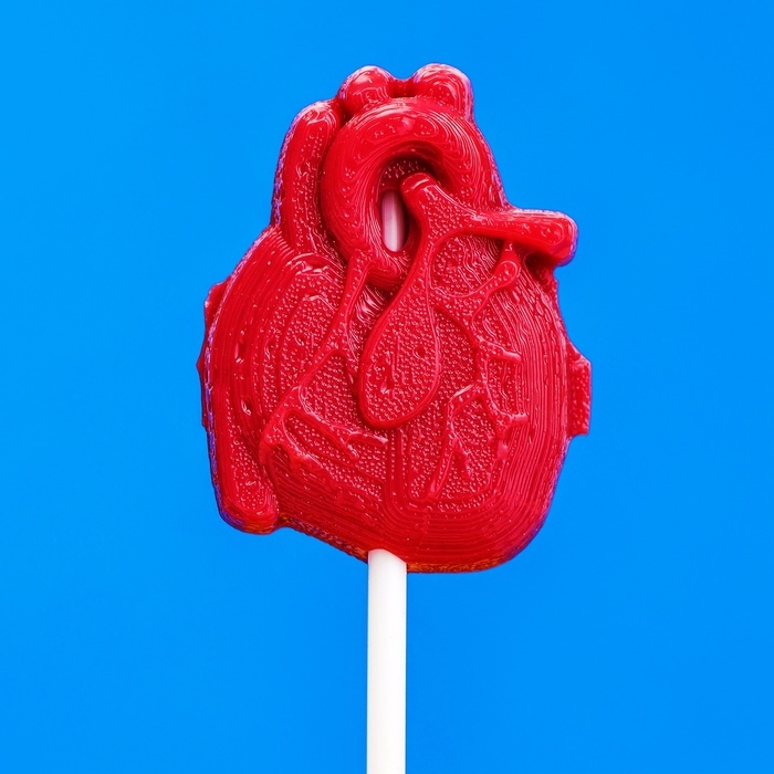 Карамель на палочке "ATOMIC HEART", части тела, 20 г