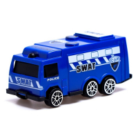 Грузовик инерционный «Полиция», с техникой, МИКС Грузовик инерционный «Полиция», с техникой, МИКС