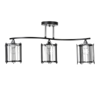 Люстра "Астрила" 3хЕ27 40Вт черный 61,5х12х28,5см BayerLux