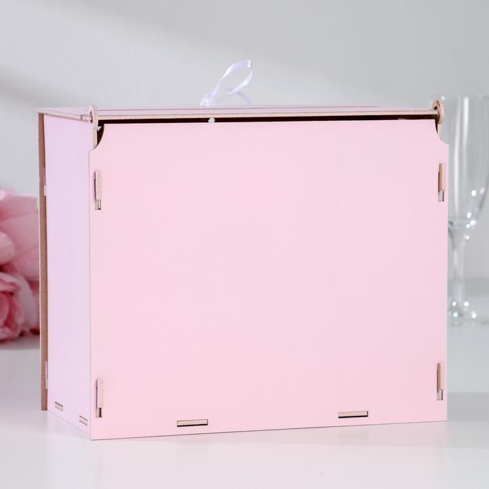 Семейный банк "Вместе навсегда", 24х14х20 см, Розовый пастель