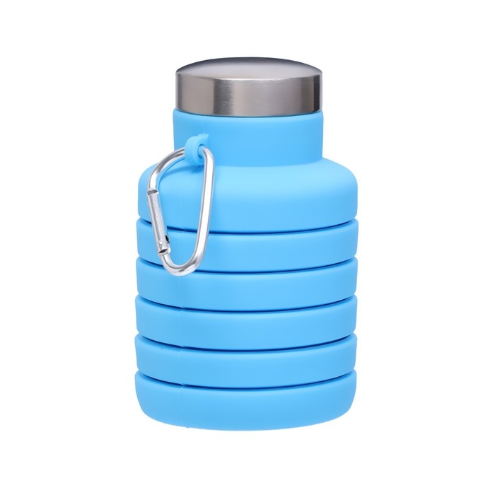 Бутылка для воды складная, 500 мл, 7 х 21 см, силиконовая Бутылка для воды складная, 500 мл, 7 х 21 см, силиконовая